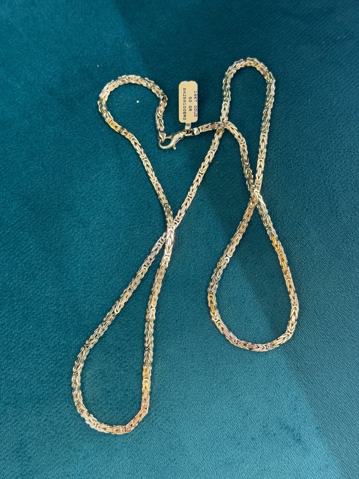 18KT Goud - 50 Gram - Ketting - KONING - Herenketting, Ophalen, Nieuw, Goud