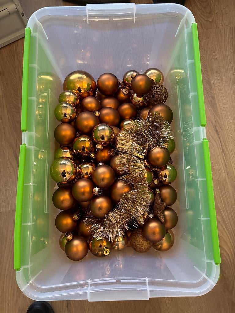 Kerstballen brons, Diversen, Kerst, Ophalen, Gebruikt