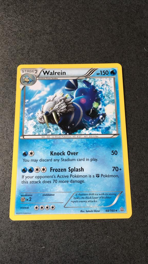Walrein - Ice Break - Pokémon kaart, Ophalen of Verzenden, Gebruikt, Losse kaart