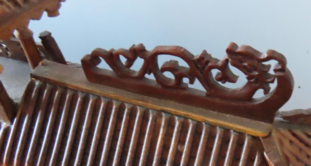 Foto 7 van Uit inboedel: Top! Chinese uitgesneden houten Pagode, incl