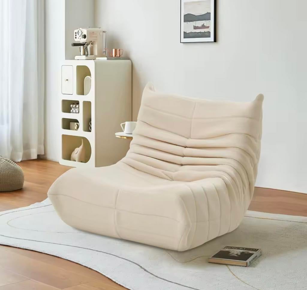 Coco Zitzakbank Beige – Luxe Vloerstoel Comfort, Verzenden, Nieuw, Zitzakstoel