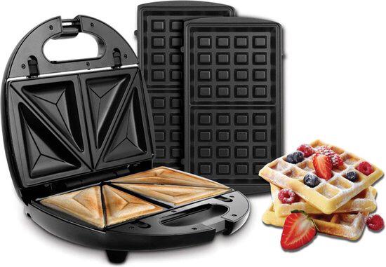 Proline Wafel- en tosti-ijzer SW4 750 W Zwart, Nieuw, Ophalen of Verzenden, Nvt, Nvt