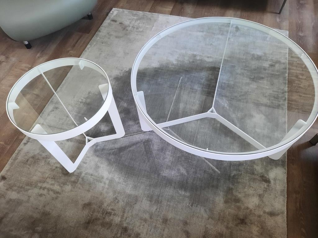 MONTEL model vision salontafel en bijzettafel, Ophalen, 50 tot 100 cm, Minder dan 50 cm, Rechthoekig
