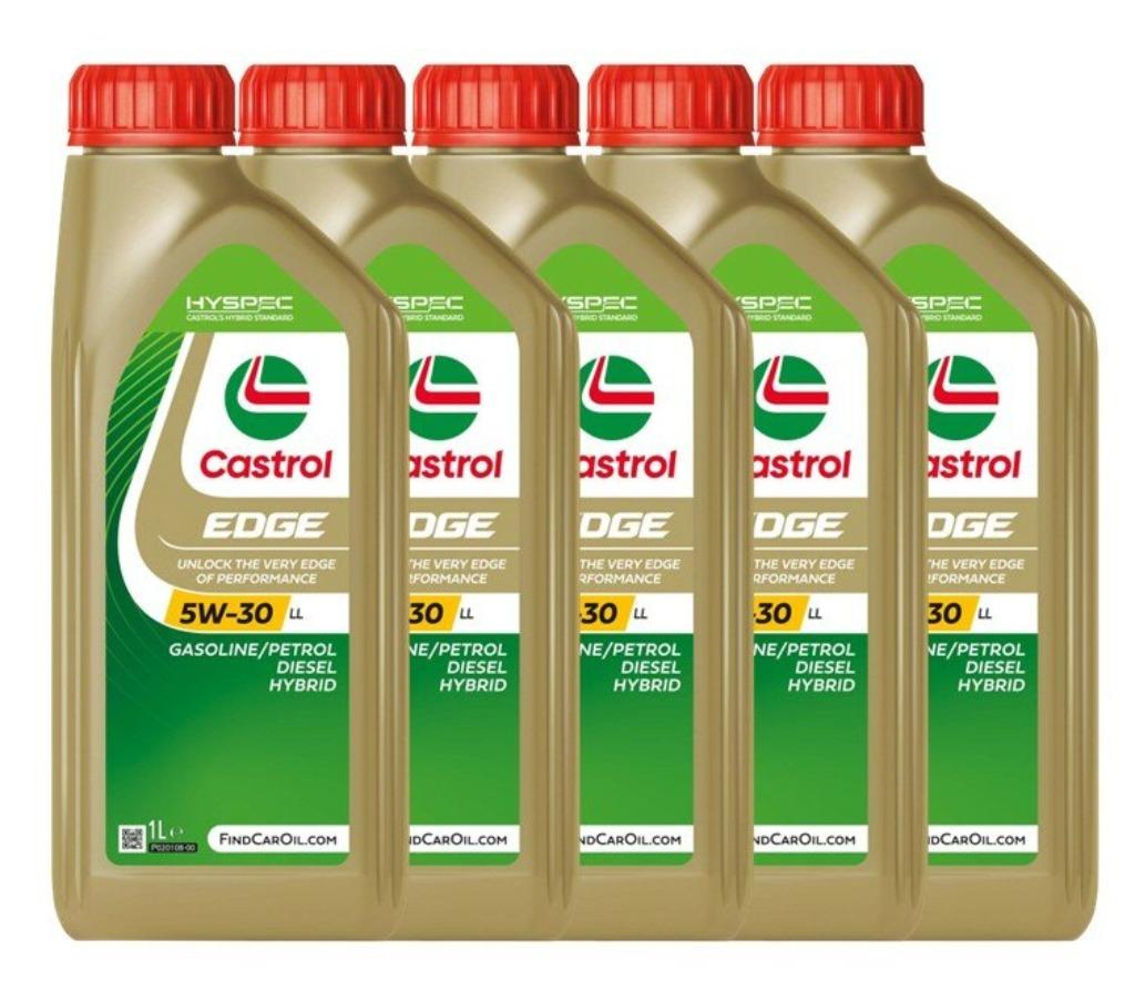 Castrol Edge Titanium 5W-30 LL voordeelpak (4L+1L), Verzenden