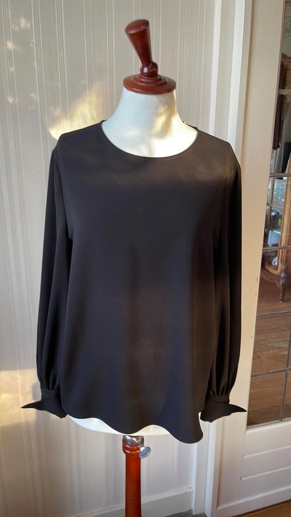 Zwarte Blouse Natan mt 42 ca 40/42 1xgedragen, goed model, Kleding | Dames, Blouses en Tunieken, Ophalen of Verzenden, Zo goed als nieuw