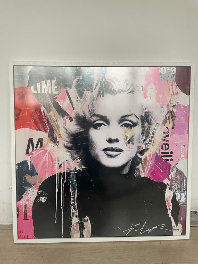 Marilyn Monroe Schilderij 70x70, Antiek en Kunst, Ophalen of Verzenden