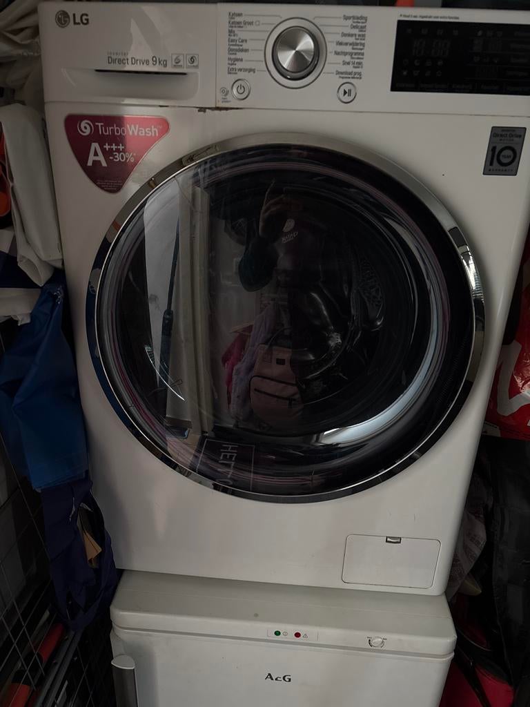 LG Wasmachine - Voorlader, 9kg, Witgoed en Apparatuur, Wasmachines, 1200 tot 1600 toeren, Gebruikt, 8 tot 10 kg, Ophalen of Verzenden