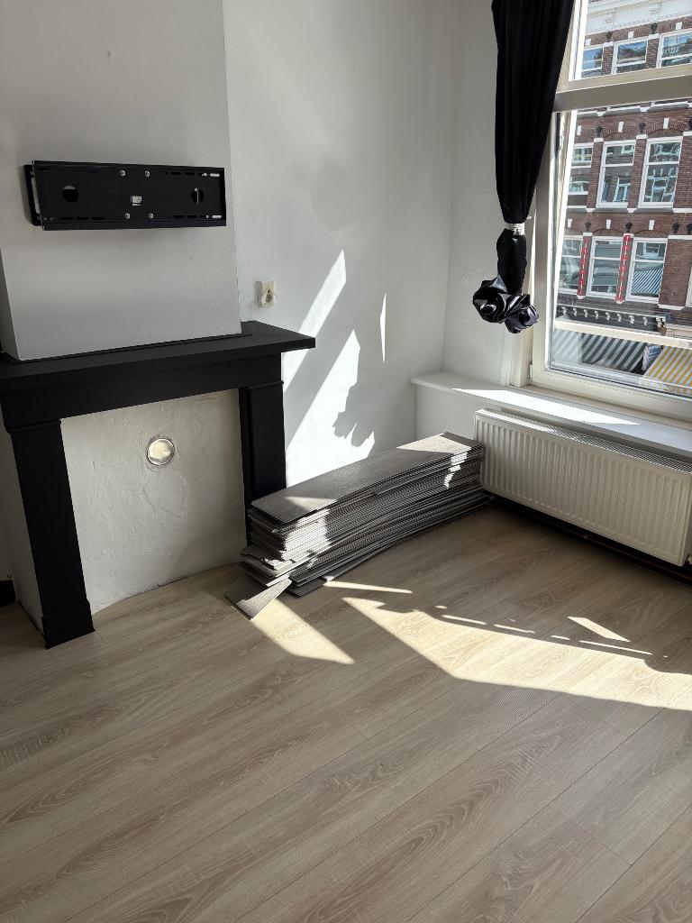 50m2 laminaat Eiken, Ophalen, 50 tot 150 cm, Zo goed als nieuw, 10 m² of meer