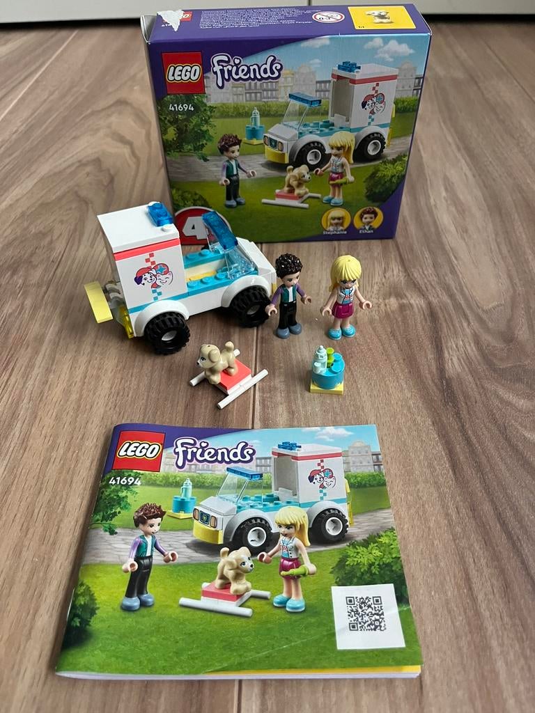 Lego friends 41694 Dierenambulance compleet, Ophalen of Verzenden, Zo goed als nieuw
