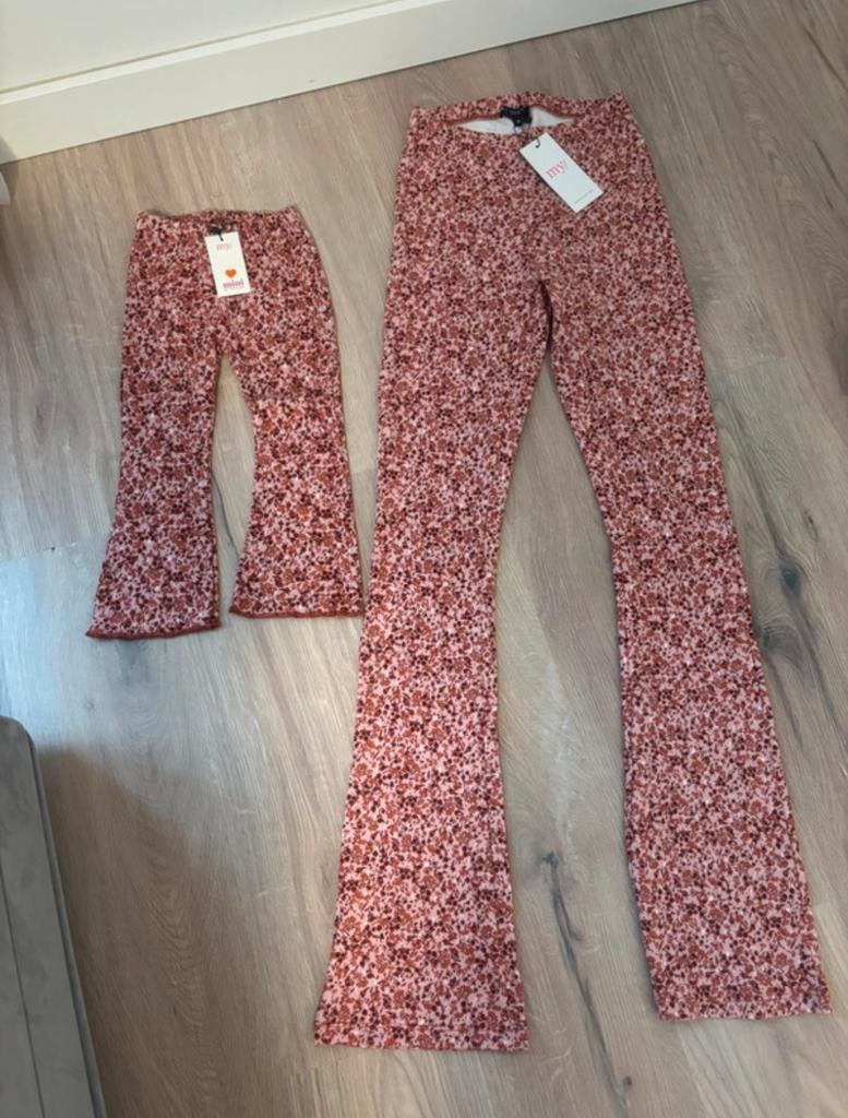 Moederdag! Leuk twinning setje - bijpassende broeken, Nieuw, Ophalen of Verzenden, Maat 36 (S), Lang