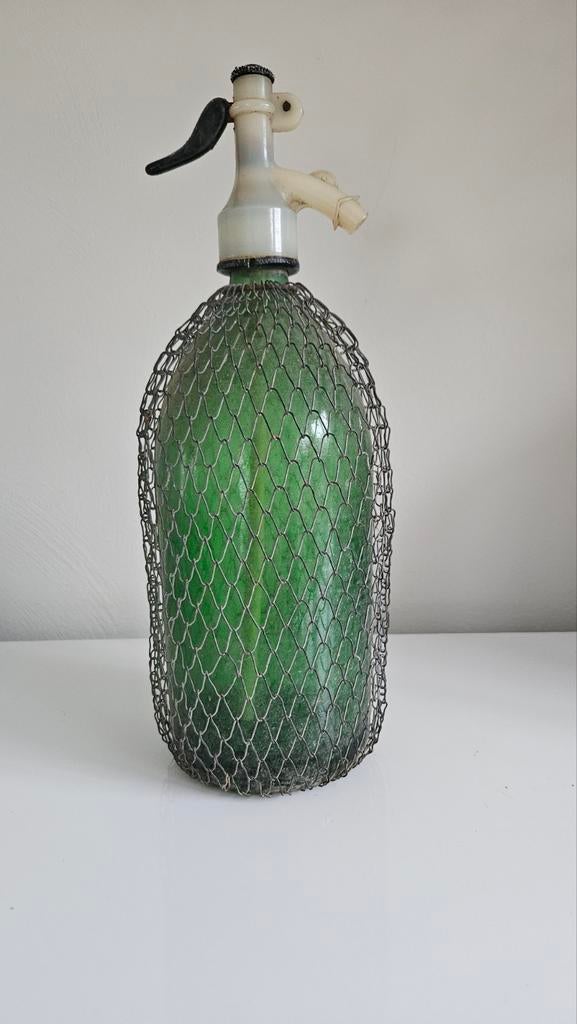 Vintage Sodafles met Gaas, Antiek en Kunst, Ophalen of Verzenden