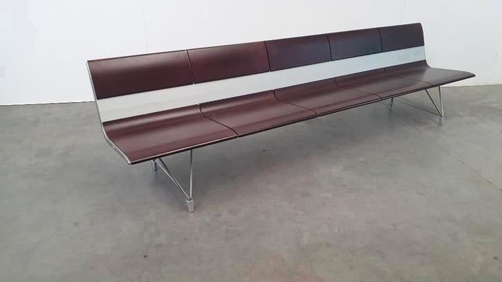 Sellex AERO BENCH lounge design XL aluminium bank 311cm BULO, Gebruikt, Sellex, Ophalen of Verzenden, Rechte bank