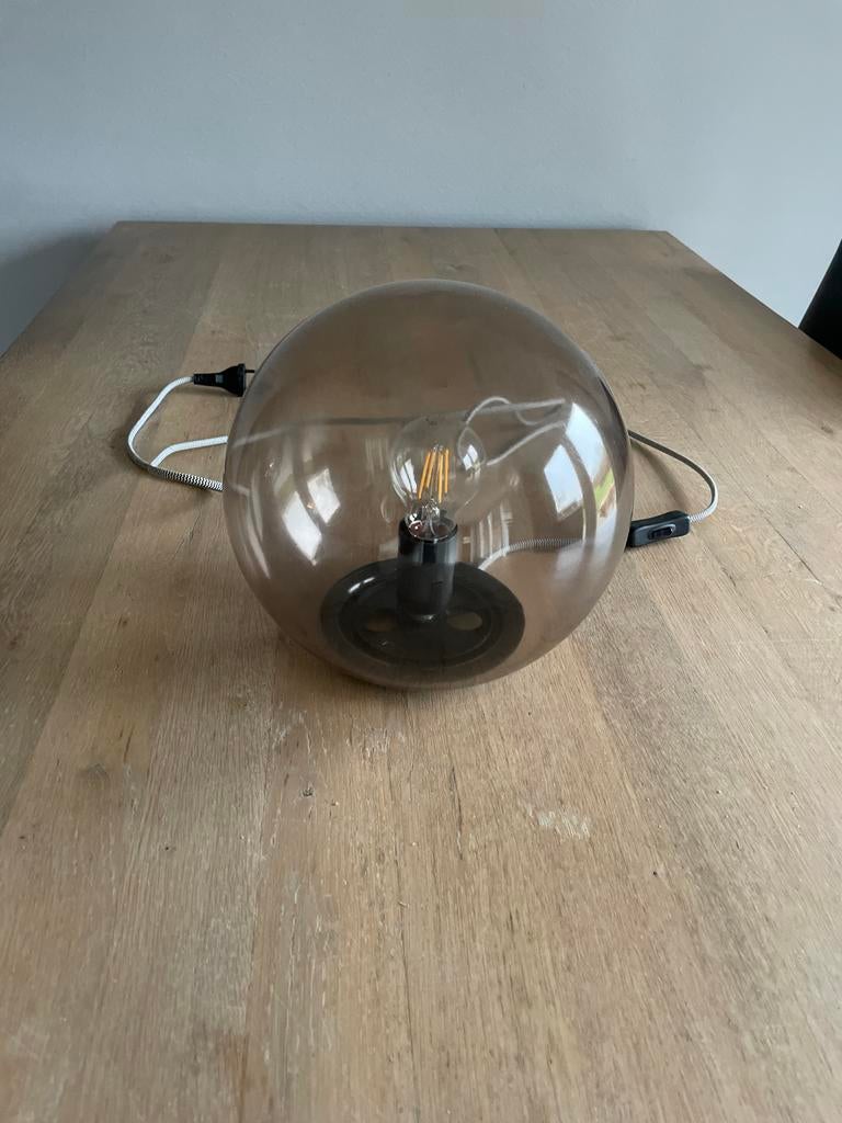Mooie IKEA bollamp 15,-, Ophalen, Zo goed als nieuw, Glas, Minder dan 100 cm
