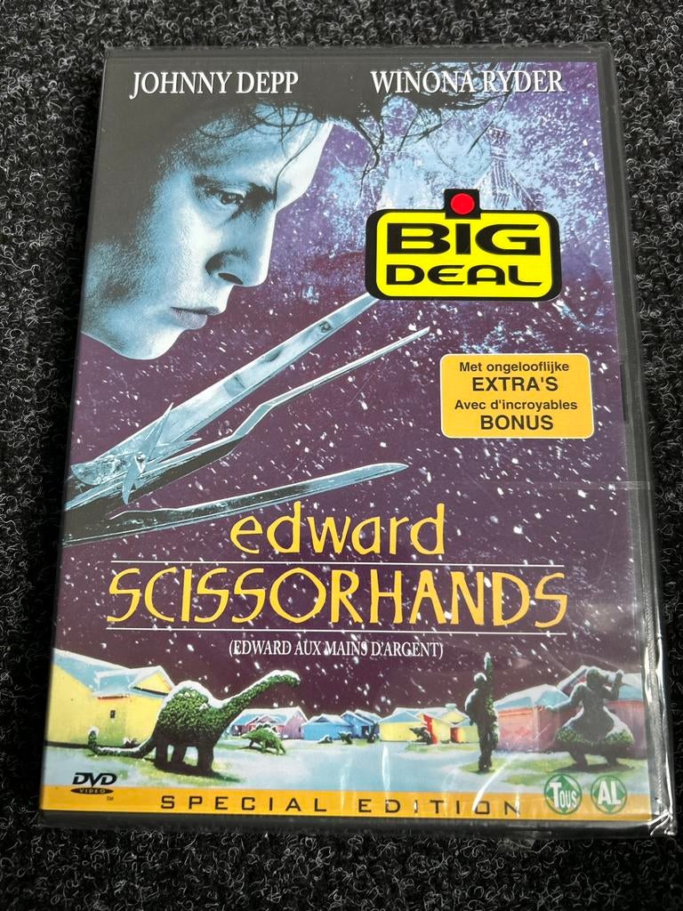 Edward scissorhands op dvd (seal), Alle leeftijden, Ophalen of Verzenden, Nieuw in verpakking