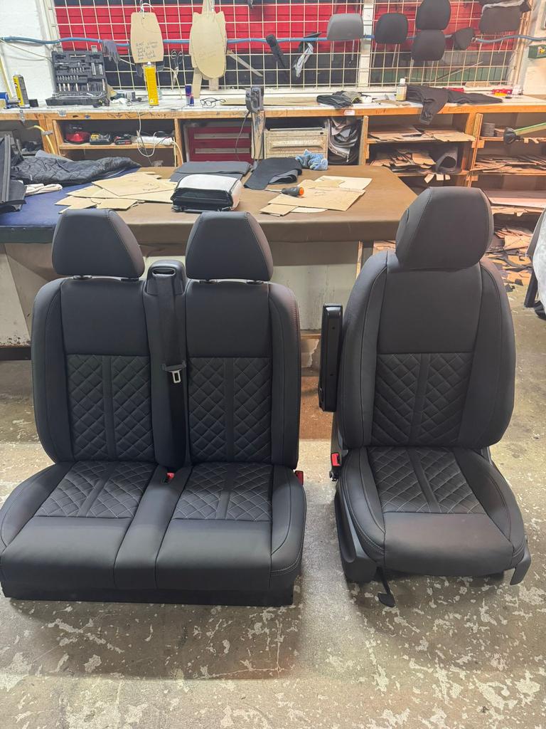 Mercedes Vito W447 stoel met bank zwart leer, Ophalen, Nieuw