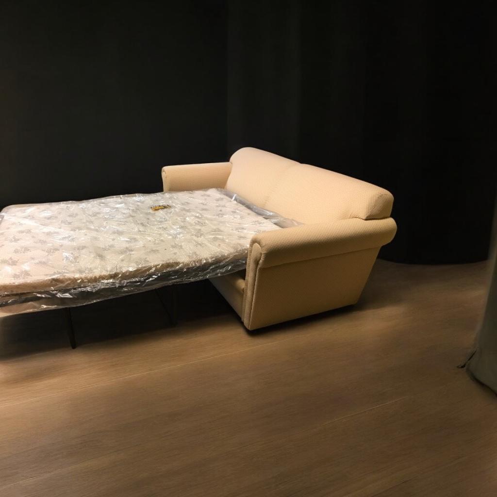 "Engelse stijl bank " tevens bedbank 190 cm br. stof. Nieuw!, Ophalen, 150 tot 200 cm, 75 tot 100 cm, Stof
