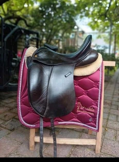 Anatomica Octant G2&G3 17-17.5 inch fit 4&5 zwart dressuur, Dieren en Toebehoren, Ophalen of Verzenden, Zo goed als nieuw, Dressuur
