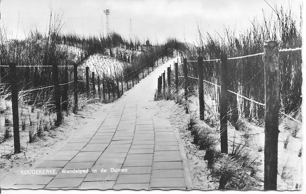 Koudekerke  Wandelpad in de Duinen., Ophalen of Verzenden, 1960 tot 1980, Gelopen, Zeeland