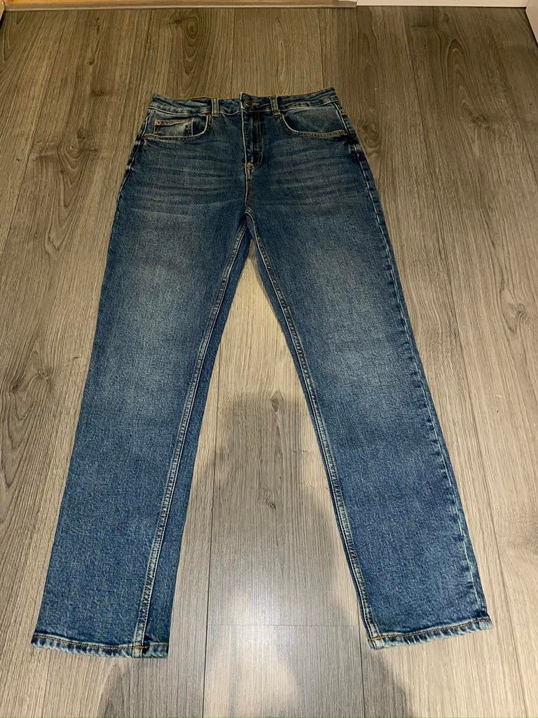 ZARA donker blauwe denim 90’s slim fit jeans mt 38, Kleding | Dames, Ophalen of Verzenden, Zo goed als nieuw, Blauw, W30 - W32 (confectie 38/40)