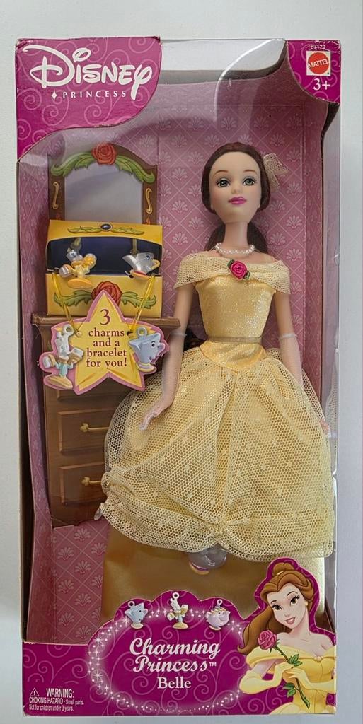 Disney Princess Charming Princess Belle Mattel 2003 NRFB, Ophalen of Verzenden, Nieuw, Fashion Doll