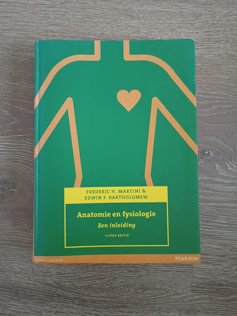 Anatomie en fysiologie - Een inleiding, Boeken, Studieboeken en Cursussen, Zo goed als nieuw, Frederic H. Martini & Edwin F. Bartholomew