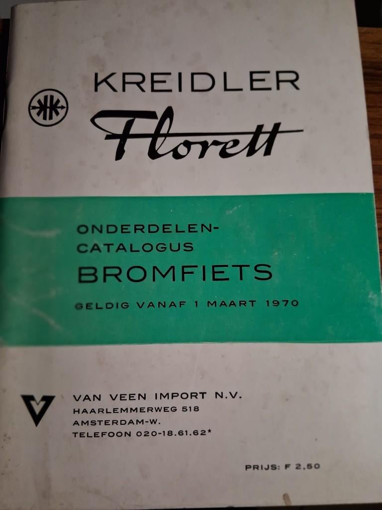 Kreidler-Florett Onderdelencatalogus 1970, Verzenden, Gebruikt