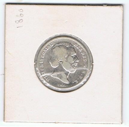 Munten Nederland, ½ gulden, Koning Willem III, Zilver, Ophalen of Verzenden