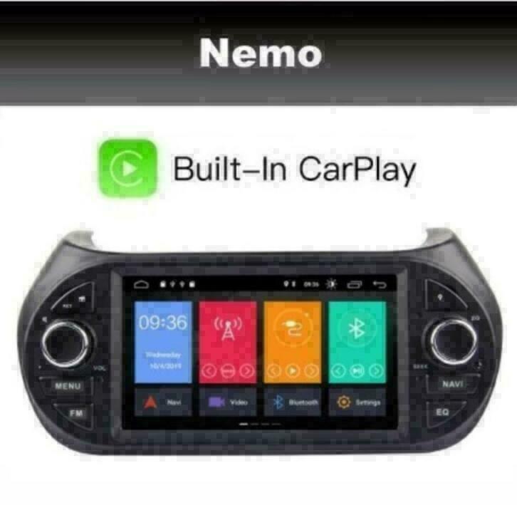 Citroen Nemo radio navigatie android 10 wifi dab+ carplay HD, Auto diversen, Autoradio's, Ophalen of Verzenden, Nieuw