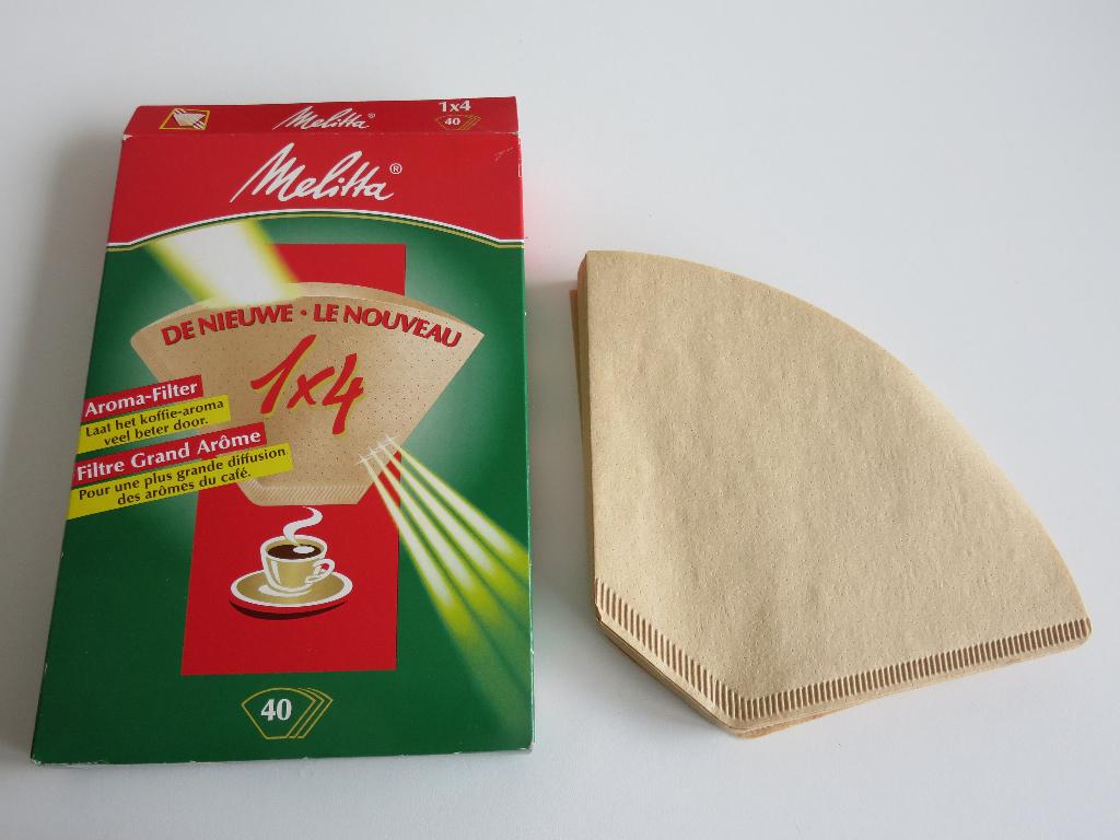 melitta papieren koffiefilters 1x4, Ophalen of Verzenden, Zo goed als nieuw