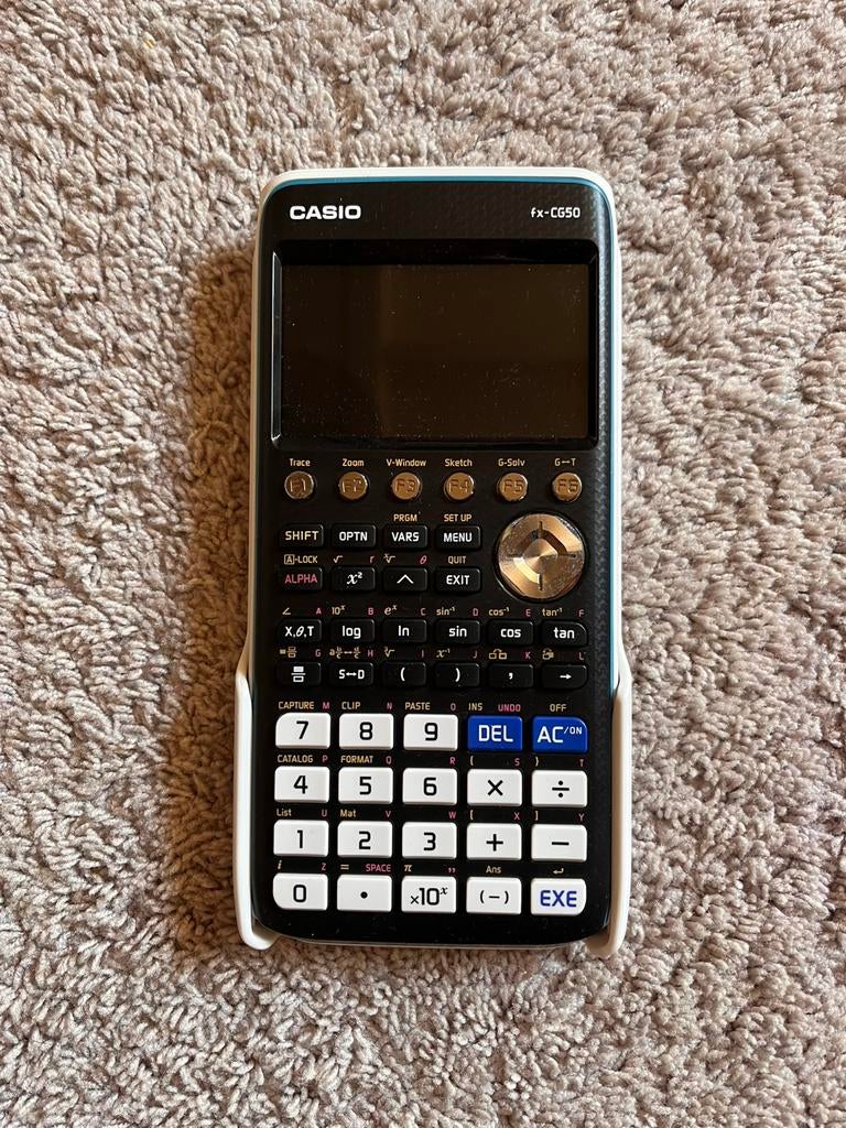 Grafische Rekenmachine Casio fx-CG50 met beschermhoes, Ophalen of Verzenden, Grafische rekenmachine, Zo goed als nieuw
