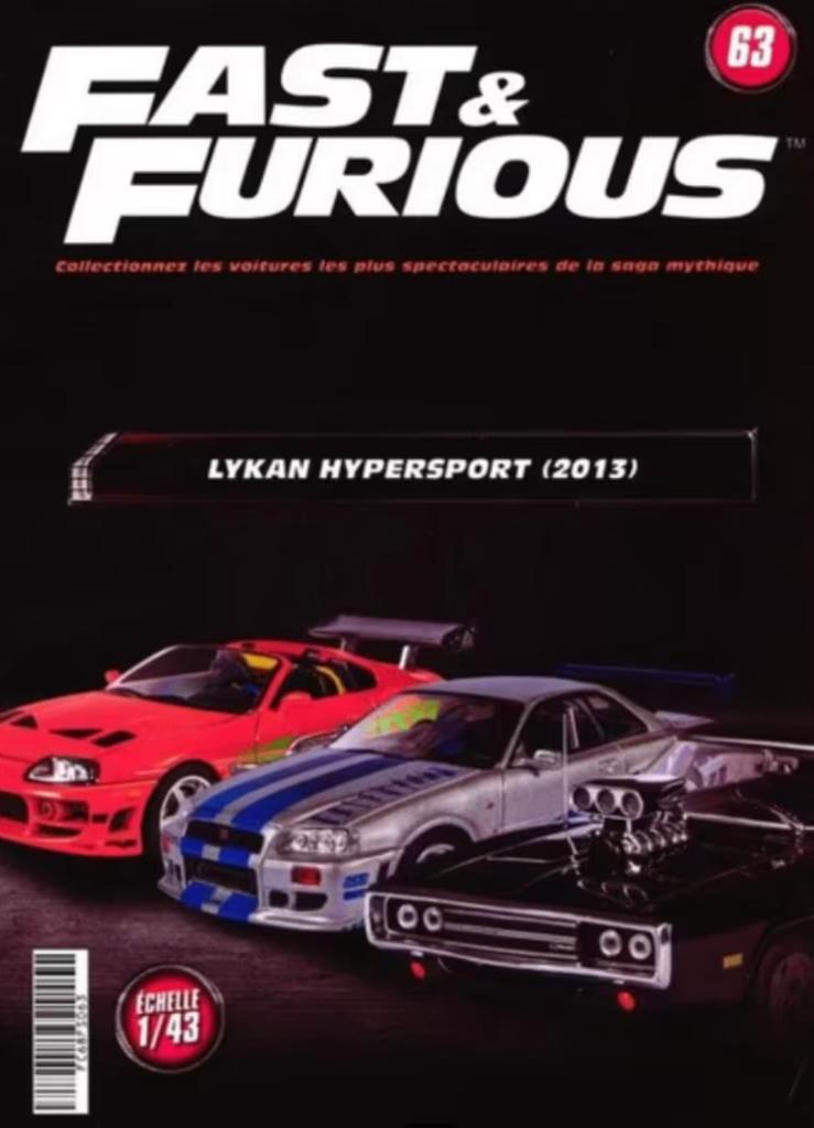 Lykan Hypersport 2013 schaal 1/43 FAST & FURIOUS ALTAYA # 63, Verzenden, Nieuw, Auto, Overige merken