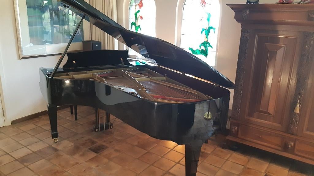 Semi-concertvleugel Kawai KG-7D, Zwart, Ophalen of Verzenden, Zo goed als nieuw, Hoogglans