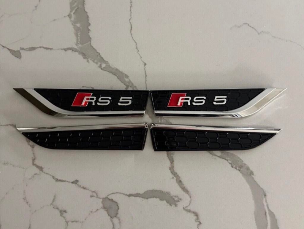 AUDI A5 F5(B9) RS5 Deuremblemen Zwart & Chroom kleur, Ophalen of Verzenden, Nieuw, Audi