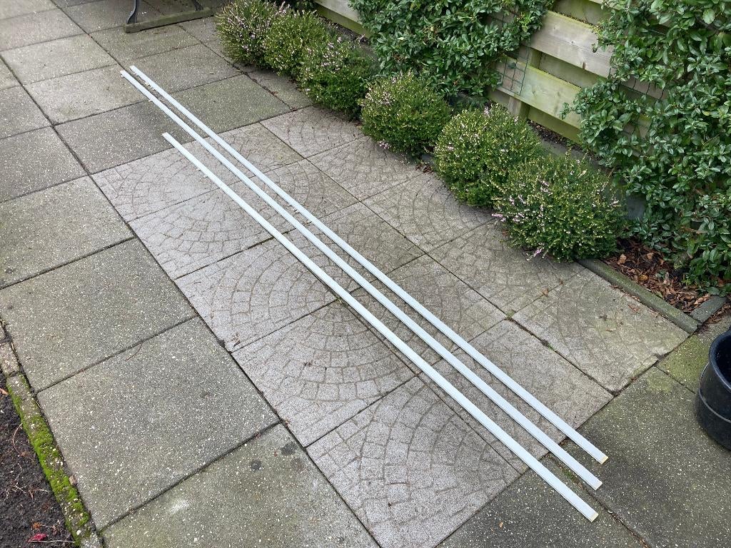 RAIL SCHILDERIJ 3 STUKS 8,3 METER CLIPRAIL OPHANGSYSTEEM, Ophalen, Gebruikt, Wit, 200 cm of meer