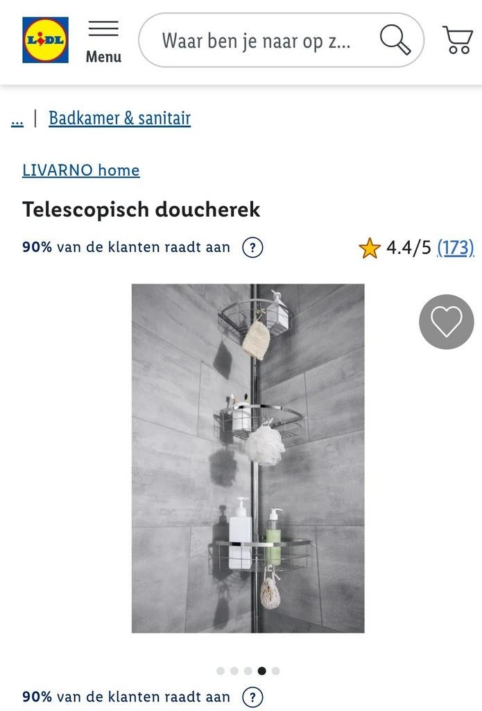 Telescopische Douchehoekrek - Nieuw, Huis en Inrichting, Minder dan 50 cm, Overige typen, Nieuw, Ophalen of Verzenden