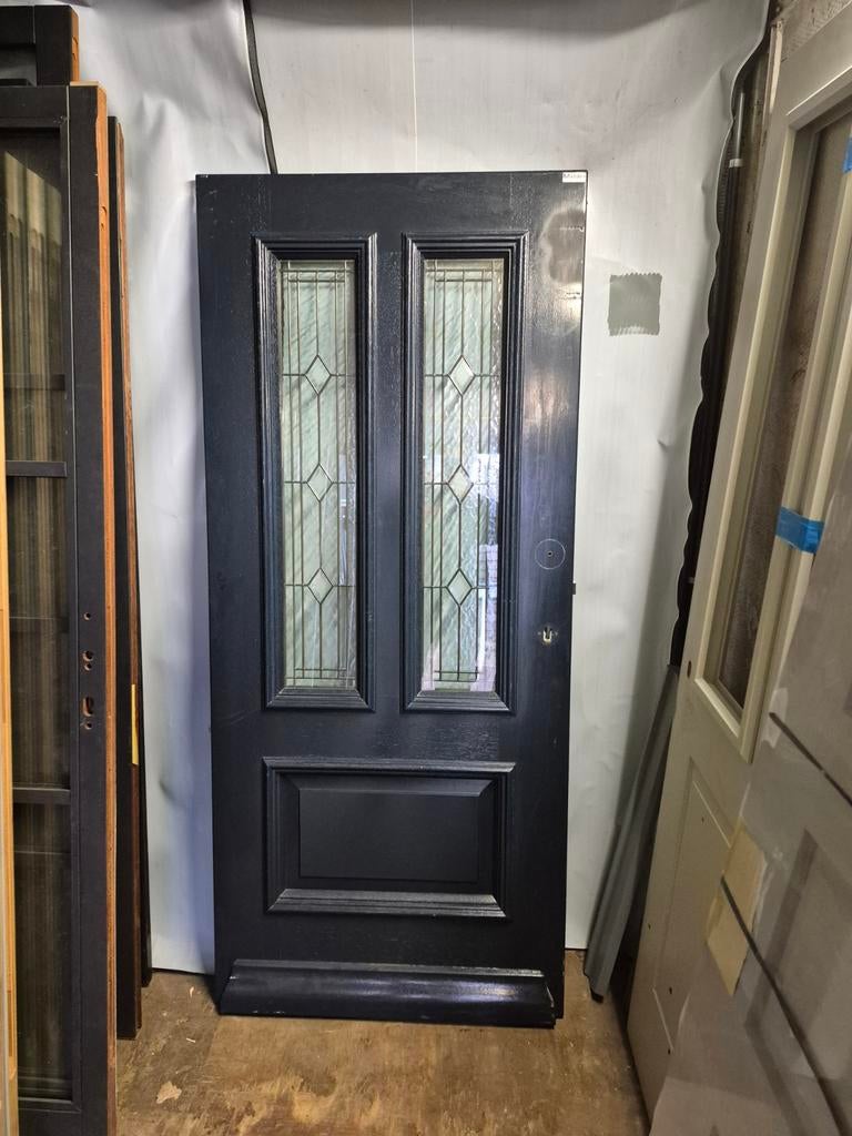 88x201,5cm voordeur incl thermo glas in lood R binnen JH10