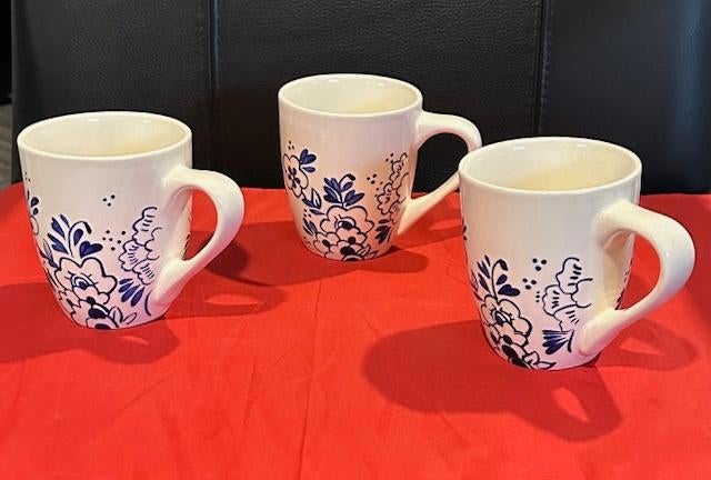 3x XL mok/beker All Dutch Delftware, Delfts blauw, Ophalen, Overige typen, Zo goed als nieuw, Overige stijlen