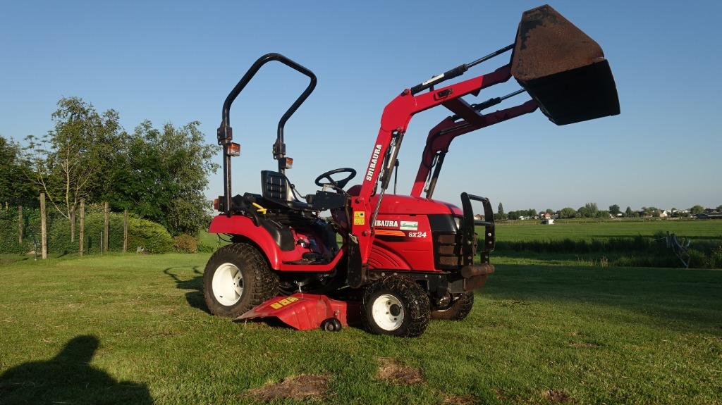 Shibaura SX24 smalspoor trekker met voorlader en maaidek, Ophalen, Overige typen