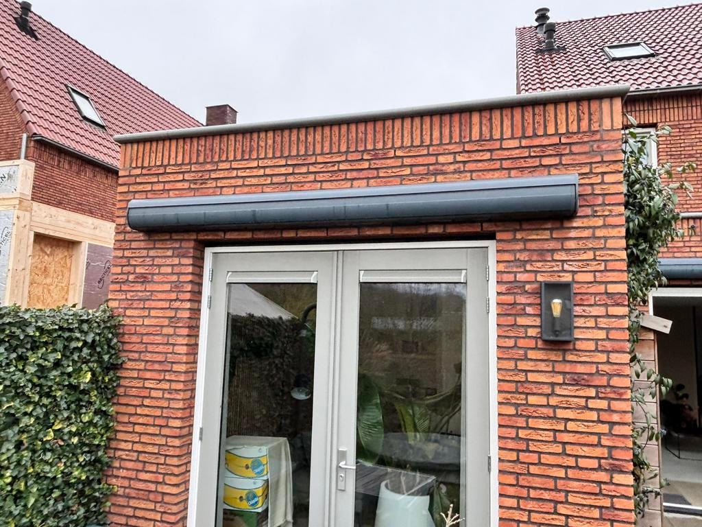 Zonnescherm electrisch, Tuin en Terras, Zonneschermen, Ophalen, Zo goed als nieuw