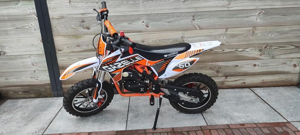 Pitbike/crossmotor, Fietsen en Brommers, Minibikes, Midibikes en Pitbikes, Ophalen, Zo goed als nieuw, Pitbike