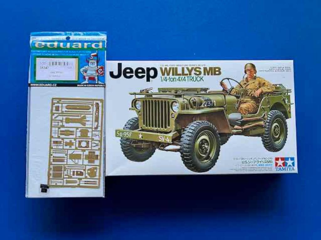 Tamiya 35219 US JEEP 1/35  incl Eduard pe set 35347, Auto, Verzenden, 1:32 tot 1:50, Nieuw