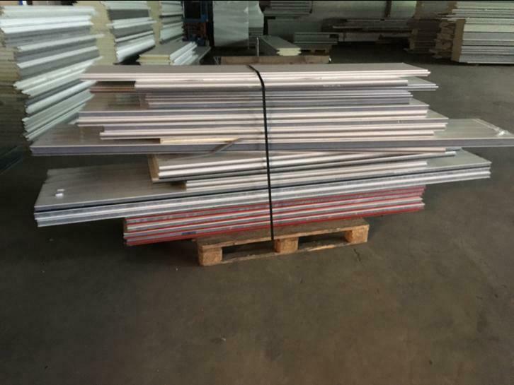 Partij handel sandwichpanelen A kwaliteit 40mm, Doe-het-zelf en Verbouw, Platen en Panelen, Ophalen, Zo goed als nieuw