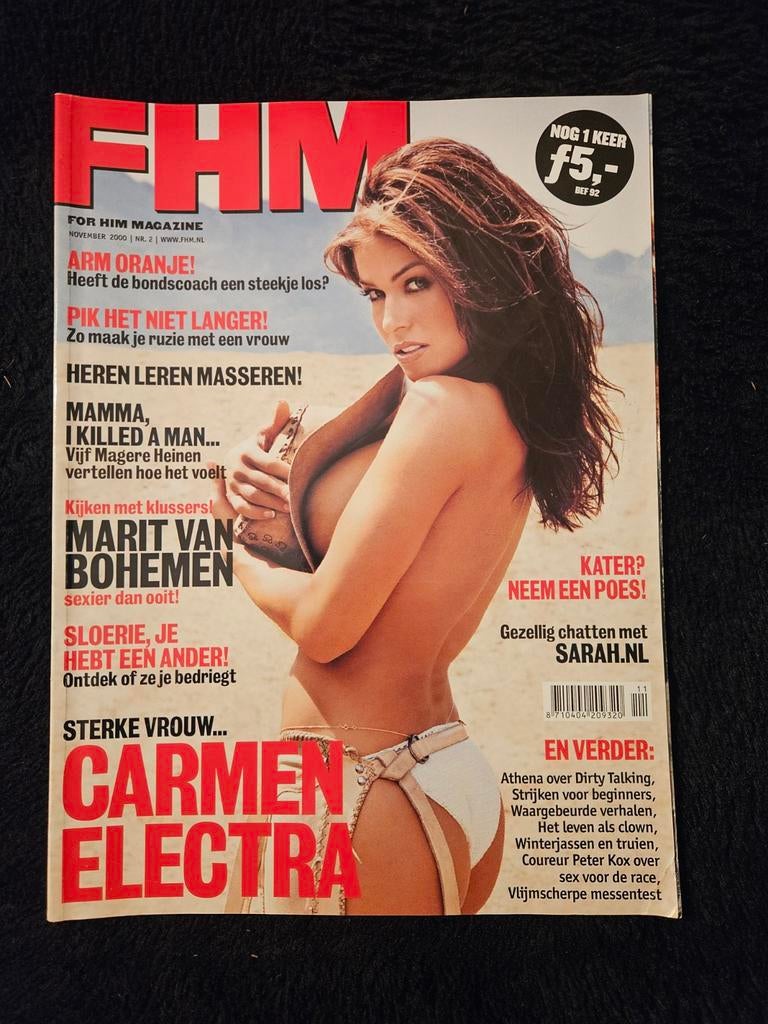 FHM November 2000 - Carmen Electra, Boeken, Ophalen of Verzenden, Zo goed als nieuw