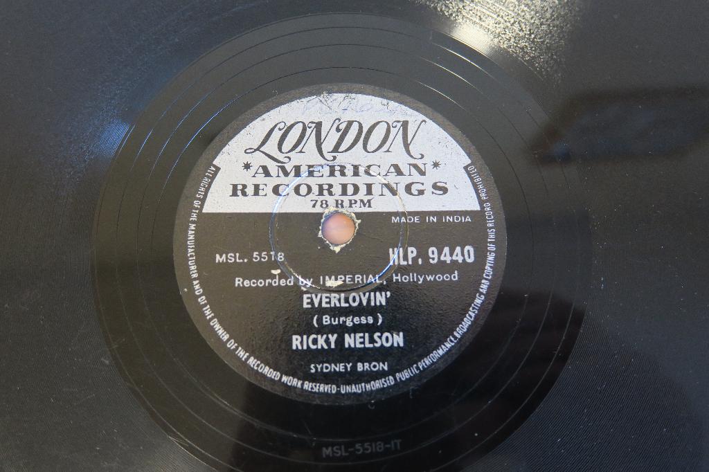 Ricky Nelson Everlovin' 78 toeren 78rpm jukebox wurlitzer, Ophalen of Verzenden, Gebruikt, 10 inch
