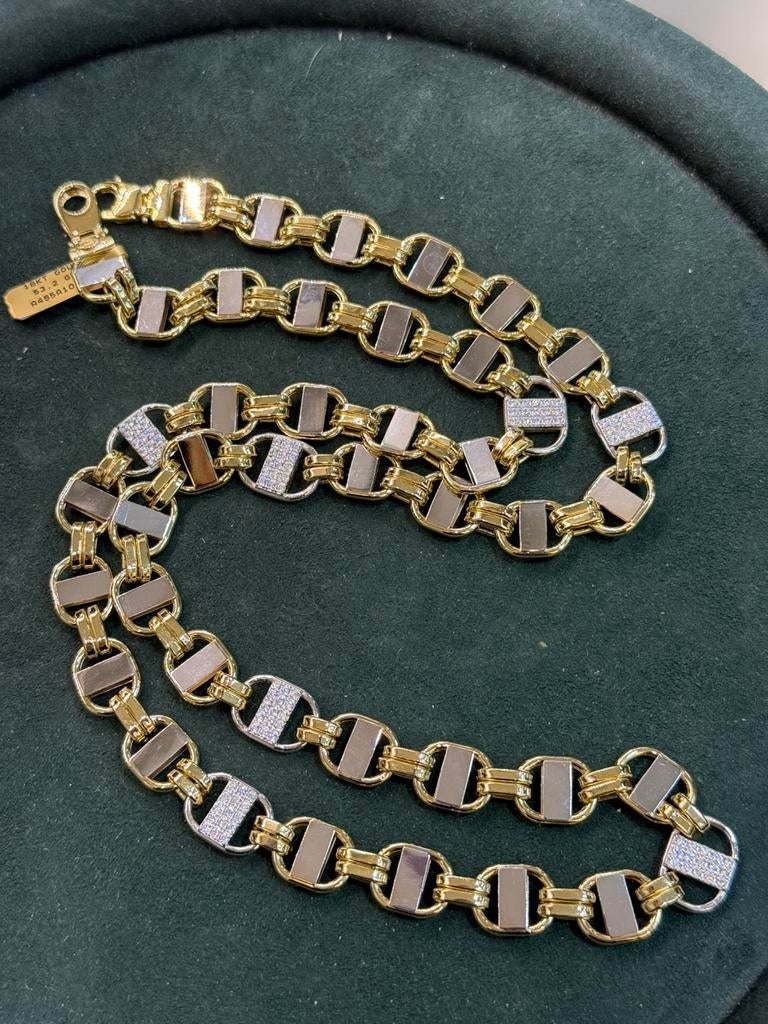 18KT Goud - 59.8 Gram - Ketting - PLATTE MAGNUM, Ophalen, Nieuw, Goud, Goud