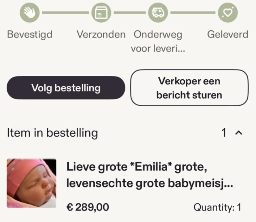 Handgemaakte babypop reborn 🎀  Emi nieuw, Verzenden, Nieuw, Pop