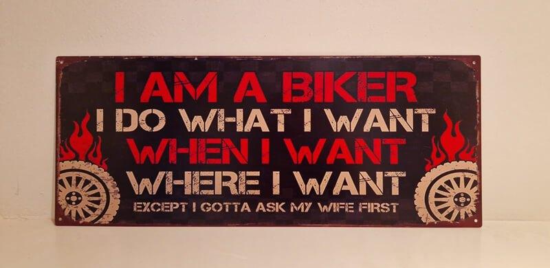 Metaal, motor, biker, wanddecoratie, motorrijder, Huis en Inrichting, Woonaccessoires | Wanddecoraties, Ophalen of Verzenden, Nieuw