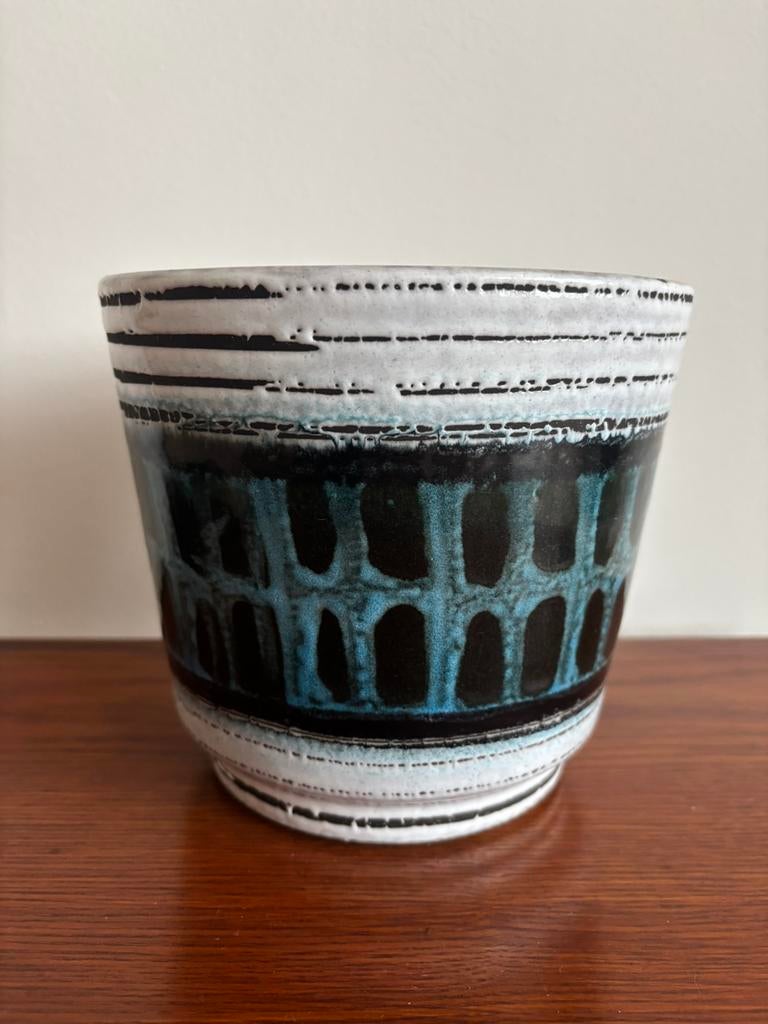 bloempot vintage pot vintage retro potten, Gebruikt, Rond, Binnen, Ophalen of Verzenden