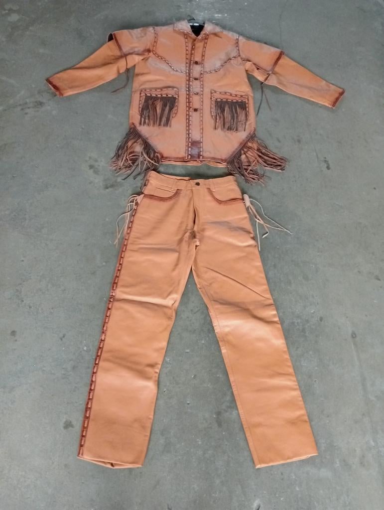 Zgan twee leren country western pakken mt s en m, Ophalen of Verzenden, Western