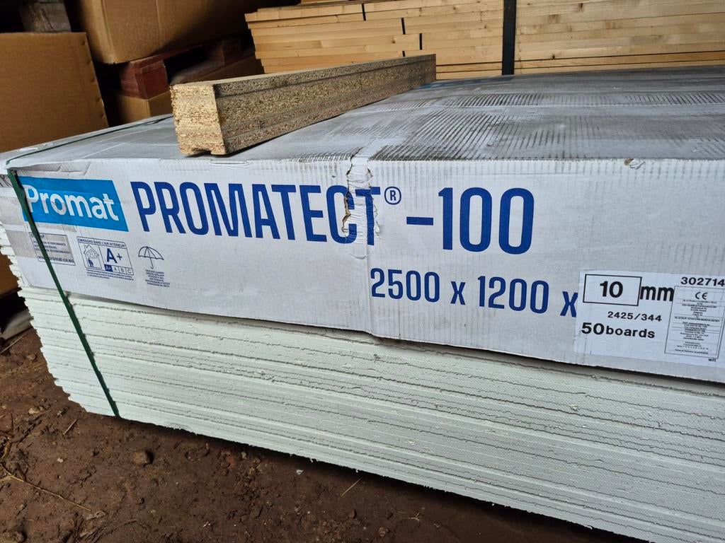10mm dik Promatect plaat 120x250cm brandwerende plaat, Ophalen, Overige materialen, Nieuw, Promatect